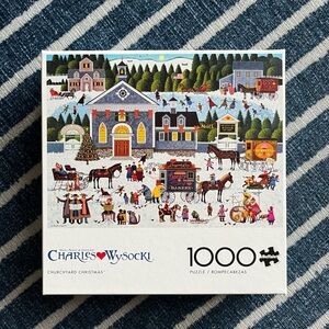 NWT Never opened Charles Wysocki 1000 piece Christmas puzzle